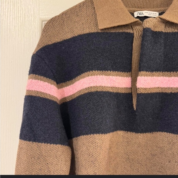 Zara Sweaters - Zara Knit Sweater in Tan and Black